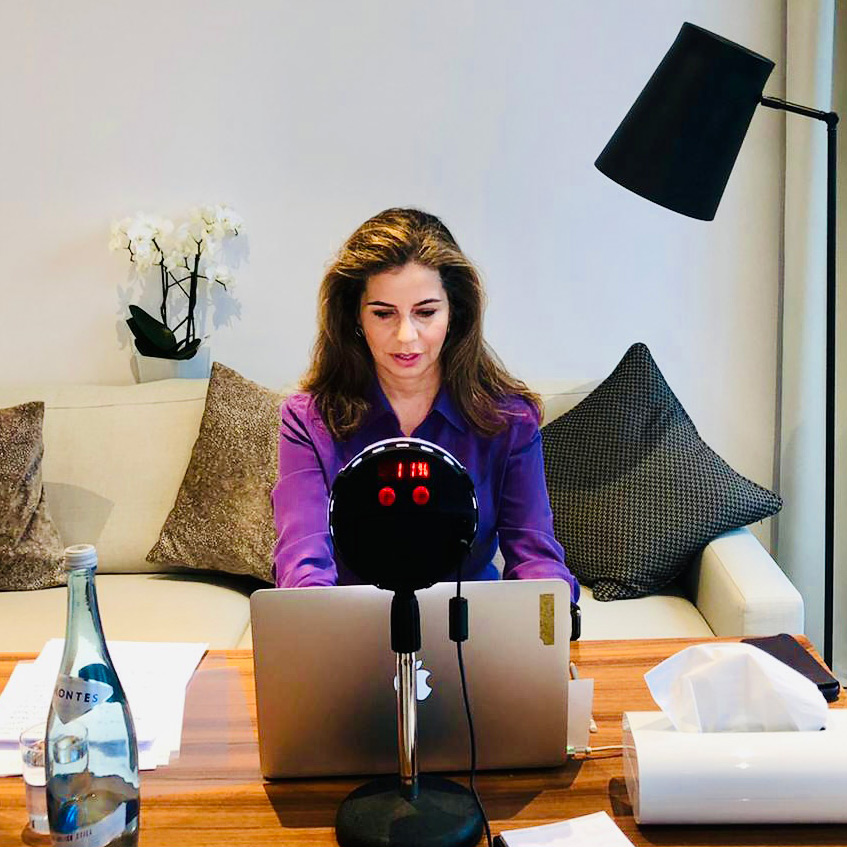 Dalia in her office